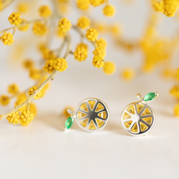 Tops - Sparkling Lemonade Earrings (S925) - Only 1 left!